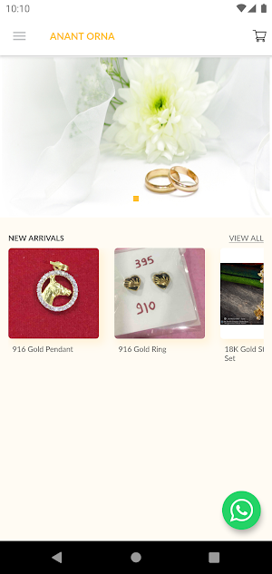 Anant Orna - CZ Gold Jewelry Wholesaler Design App Screenshot 1