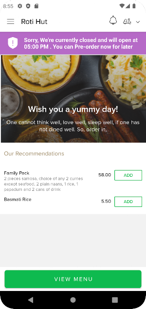 Roti Hut Screenshot 1