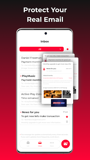 163 Temp Mail Screenshot 2