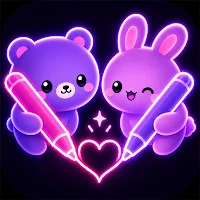 Neon Draw & Drawing Together