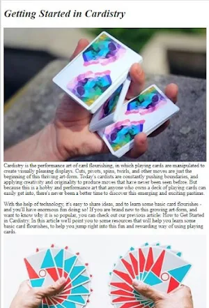 Card Flourishes Tutorial Screenshot 0