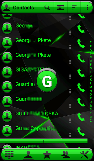 Theme Futura Green Rocketdial Screenshot 2