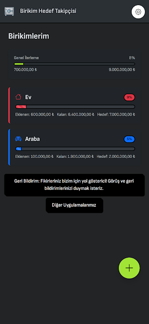 Birikim Hedef Takipçisi Screenshot 0