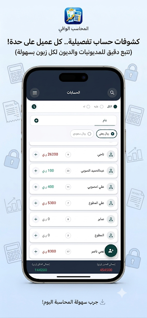 Wafi Accountant: Debt & Sales Screenshot 0