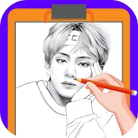 ar drawing bts blackpink