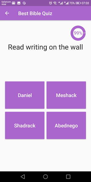 Bible Quiz Screenshot 1