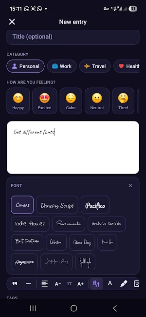 MyDiary - Secured Screenshot 3
