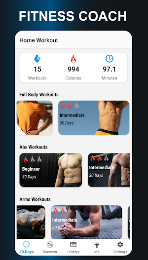 Home Workout: Fitness Coach Screenshot 0