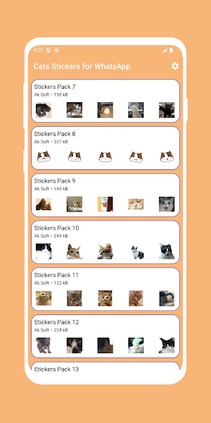 Cats Stickers For WhatsApp Screenshot 1