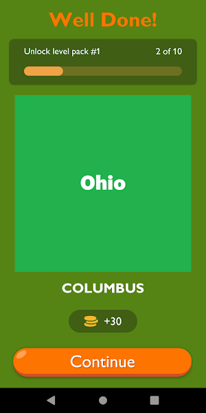 Guess US State Capitals Game Screenshot 3