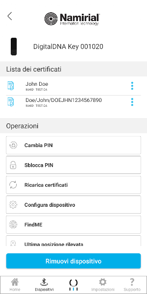 DigitalDNA Namirial Screenshot 1