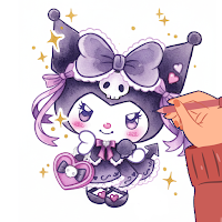 Kuro kawaii drawing & coloring
