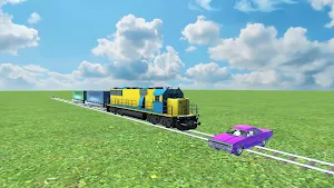 Train vs cars. Subway express. Screenshot 3