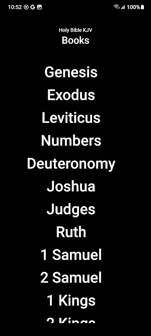 Holy Bible KJV Screenshot 1