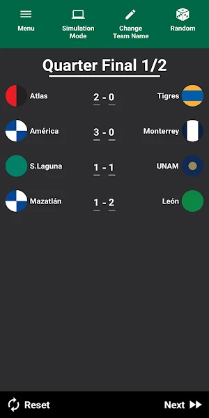Simulador de la Liga Mexicana Screenshot 2