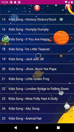 Nursery Rhymes Songs For Kids Screenshot 0