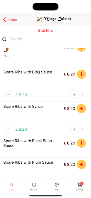 Ming's Cuisine Screenshot 1