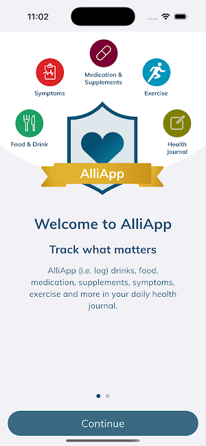 AlliApp Health Diary Screenshot 0