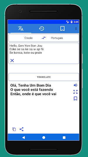 Traducteur Creole Portugais Screenshot 1