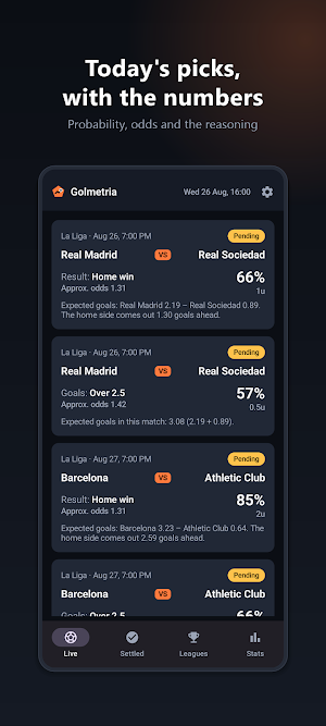 Golmetria Football Predictions Screenshot 0
