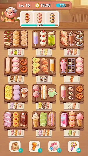 Wonder Café: Food Sort & Match Screenshot 1