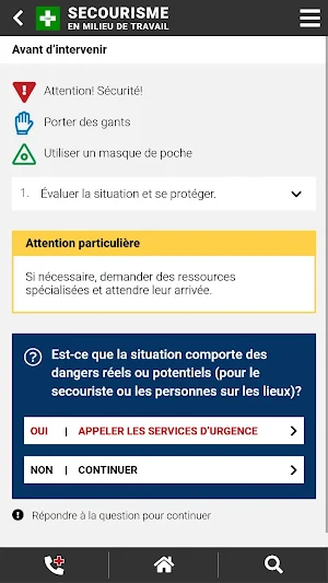 Secourisme - Milieu de travail Screenshot 0
