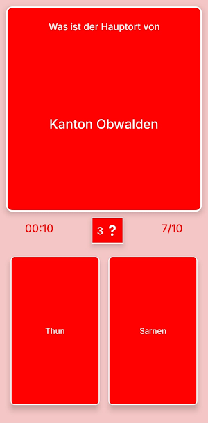 Switzerland Geography Quiz Screenshot 1