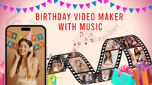 Birthday Song Video Maker Screenshot 1