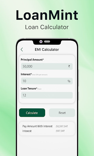 LoanMint : Loan EMI Calculator Screenshot 2