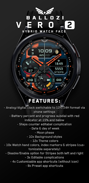 BALLOZI VERO 2 Watch Face Screenshot 1