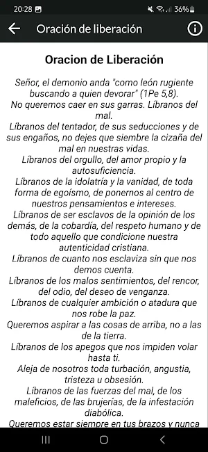 Oracion de liberación Screenshot 2