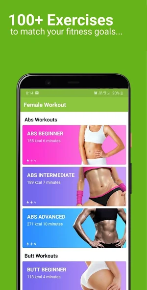 Female Fitness - Home Workout Screenshot 1