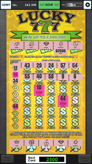 Lucky Lottery Scratchers Screenshot 1