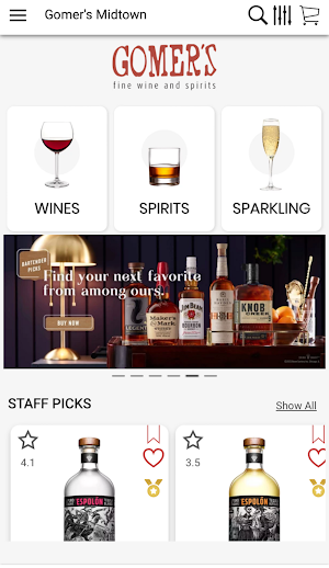 Gomer's Fine Wine and Spirits Screenshot 2