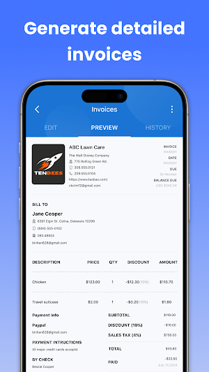 BillUp: Easy Invoice Maker Screenshot 0