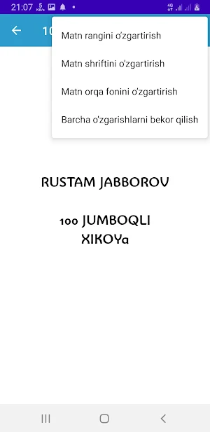 100 Jumboqli Hikoya Screenshot 3