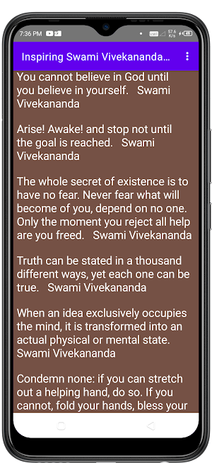 Swami Vivekananda Quotes Screenshot 1