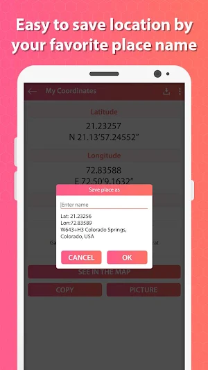 My Location - GPS Coordinates Screenshot 3