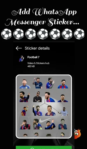 Football stickers for Whatsapp Screenshot 2
