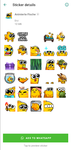 Goldfisch Sticker Screenshot 0
