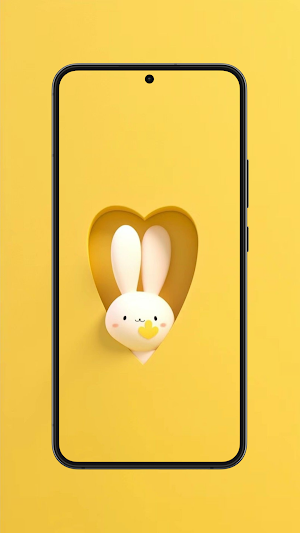 Kawaii Rabbit Wallpaper HD 4K Screenshot 1