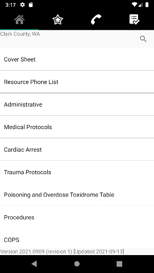 Clark EMS Protocols Screenshot 0