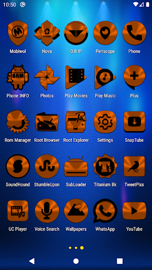 Orange and Black Icon Pack Screenshot 3