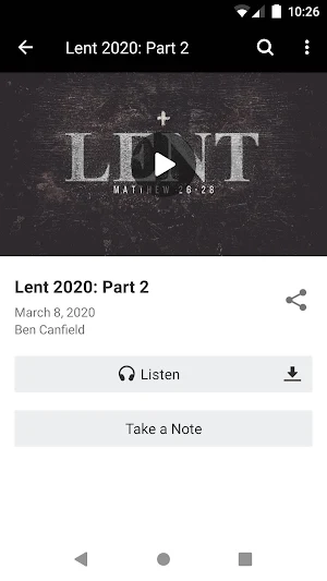 One Savior Church App Screenshot 2