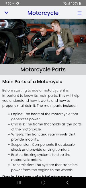 Motorcycle Driving Course Screenshot 2