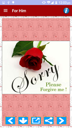 Sorry Cards & Picture Messages Screenshot 2