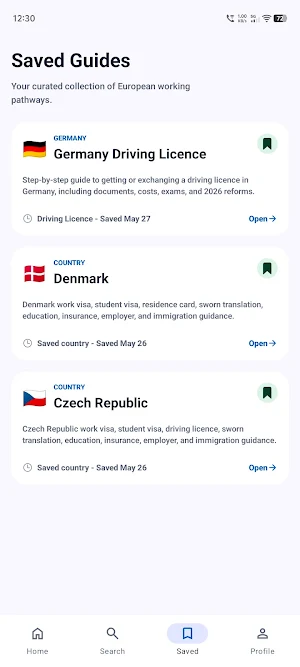 EU Work Support Screenshot 2