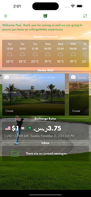 Golf Saudi Events Screenshot 1