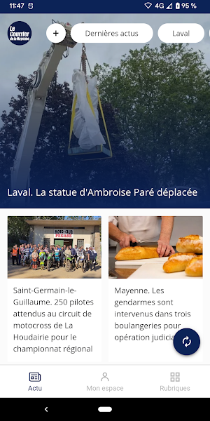 Le Courrier de la Mayenne Screenshot 0