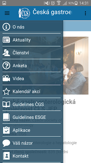 Česká gastroenterologická společnost Screenshot 0